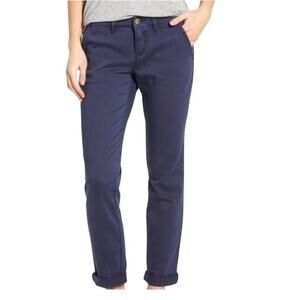 H&M Navy Blue Chino Low Rise Women Pants‎ Size 6